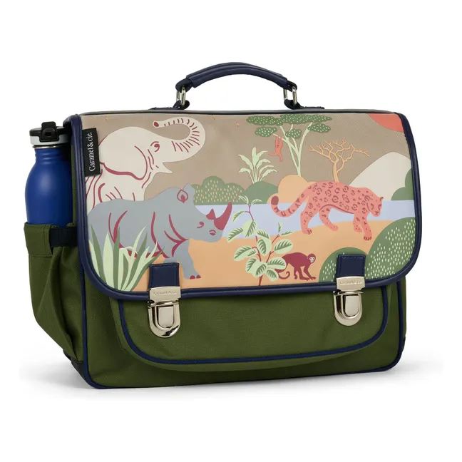 Cartable Safari | Vert kaki