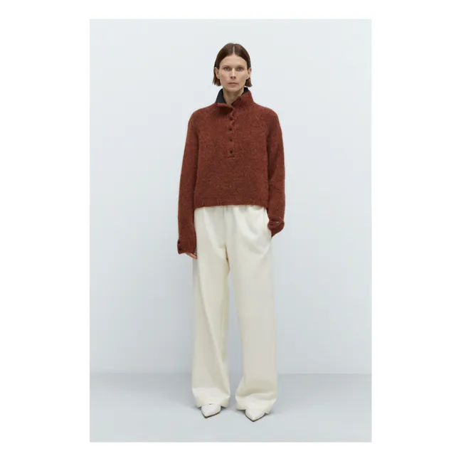 Polo de alpaca para bebé | Terracotta