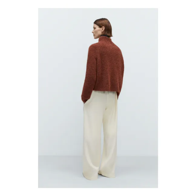 Pull Polo Baby Alpaga | Terracotta