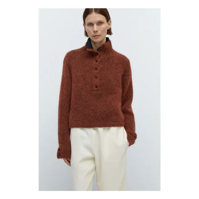 Pull Polo Baby Alpaga | Terracotta