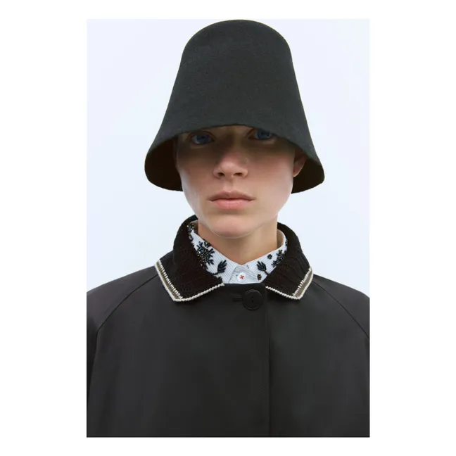 Veste Col Crochet | Noir