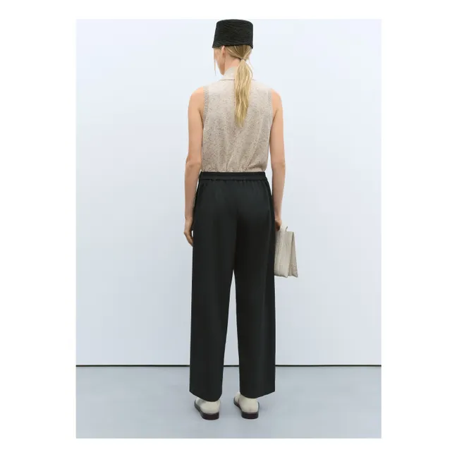 Pantalon New Tailoring Laine Vierge | Noir