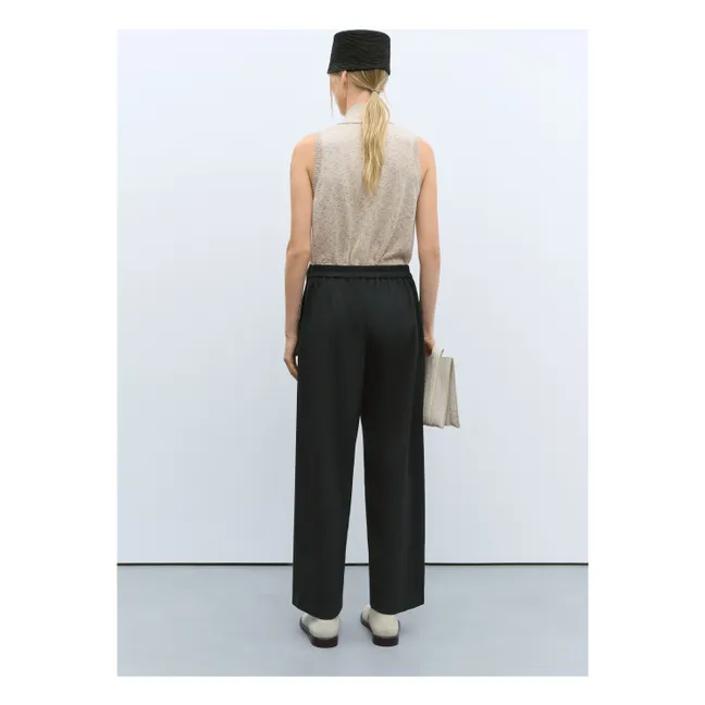 Pantalones de lana virgen New Tailoring | Negro