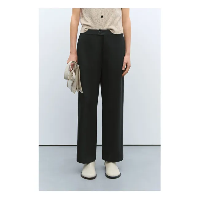 Pantalon New Tailoring Laine Vierge | Noir