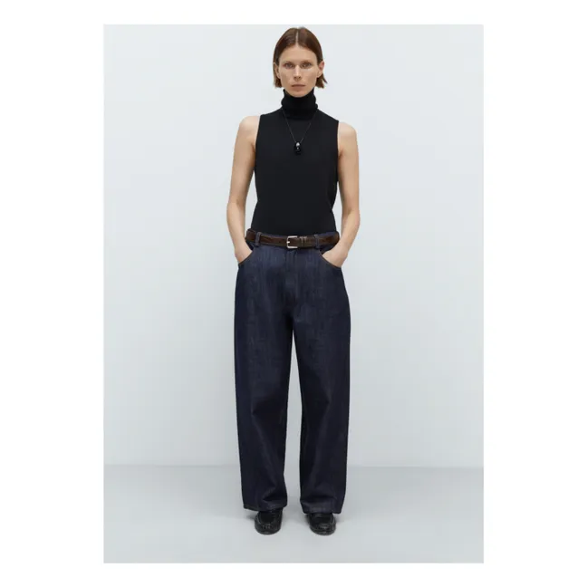 Jeans dritti in cotone riciclato | Indigo