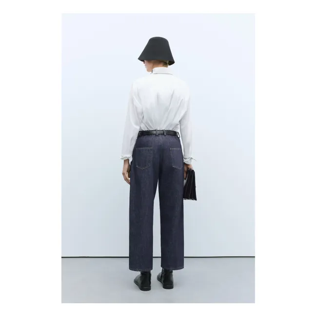 Gerade Jeans Recycelte Baumwolle | Indigo