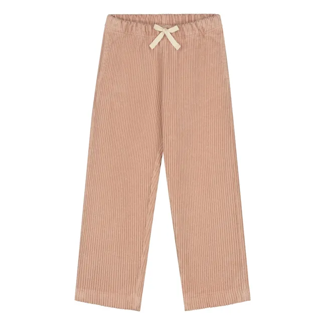 Pantalon Beau Velours Côtelé Bio | Rose pâle