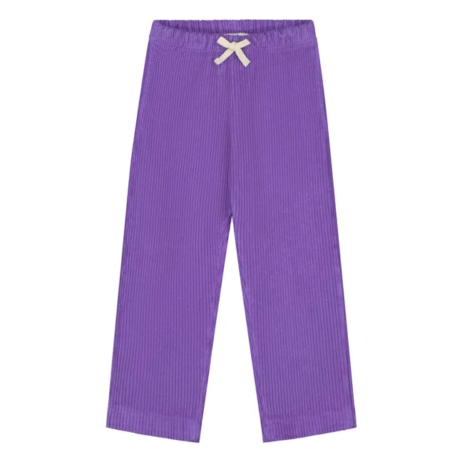 Pantalon Beau Velours Côtelé Bio | Violet