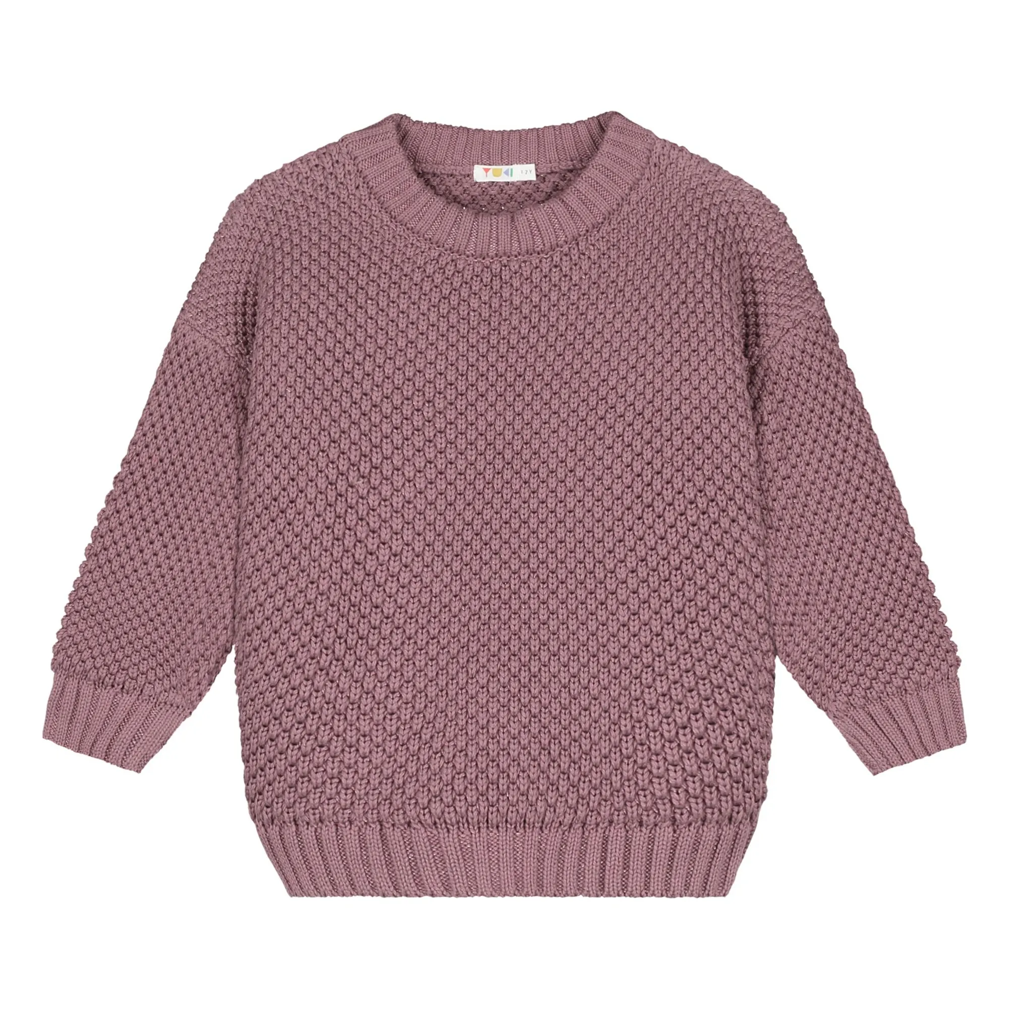 Yuki Unisex Mauve Kyoto Organic Cotton Sweater