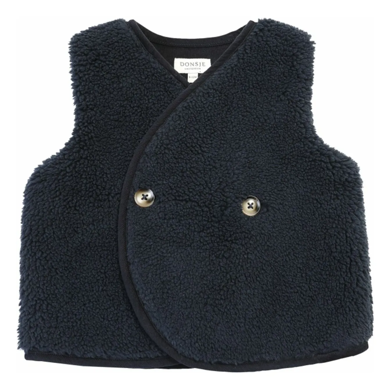 Donsje Navy Blue Monty Sleeveless Vest