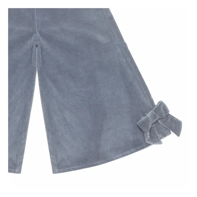 Pantalon Nolien Bows | Bleu gris