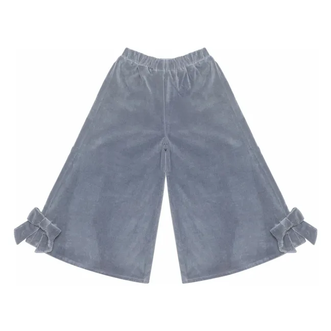 Pantalon Nolien Bows | Bleu gris
