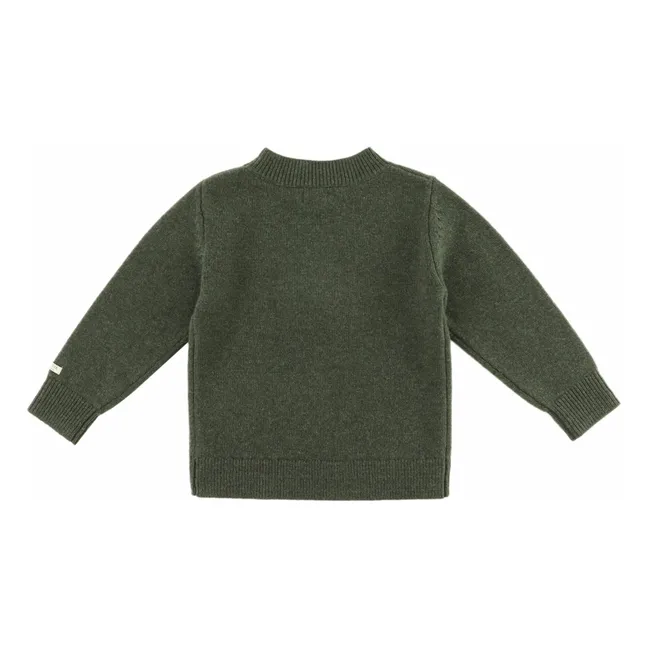 Pull Denn Gingerbread Laine Mérinos | Vert foncé