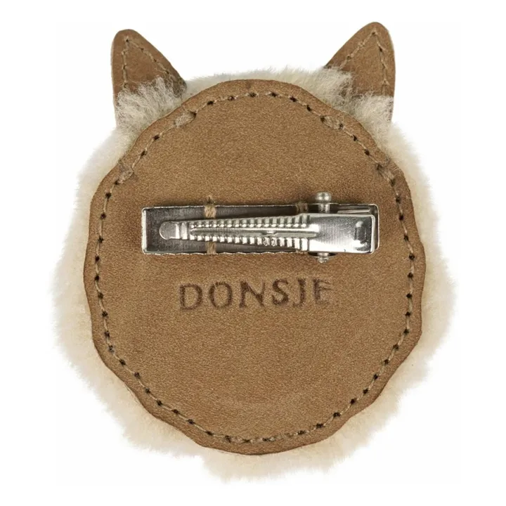 Pinza para el pelo Josy Exclusive Alpaca | Marrón- Imagen del producto n°1