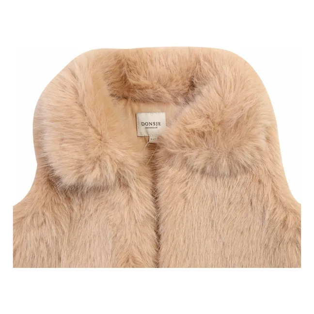 Gilet Façon Fourrure Roswita | Rose pêche