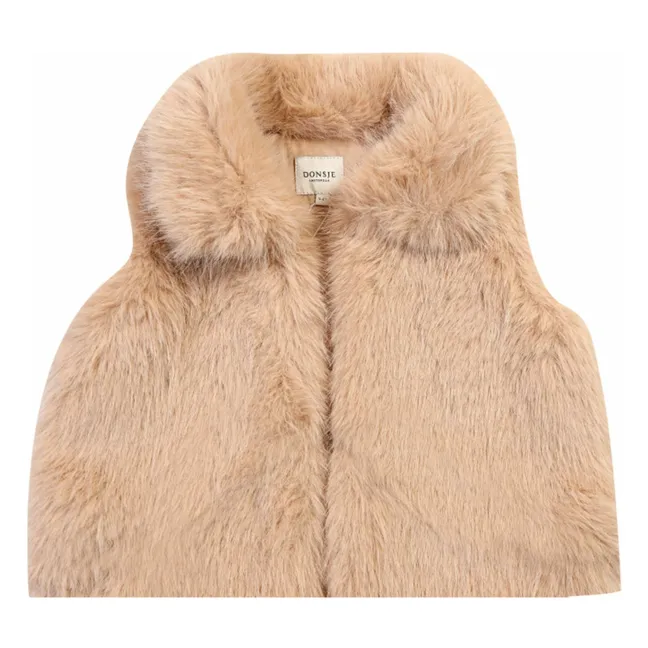 Gilet Façon Fourrure Roswita | Rose pêche