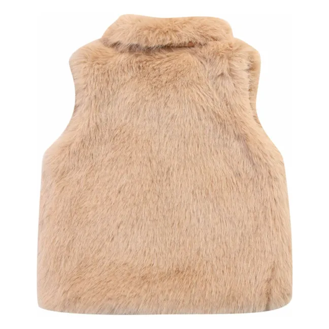 Gilet Façon Fourrure Roswita | Rose pêche