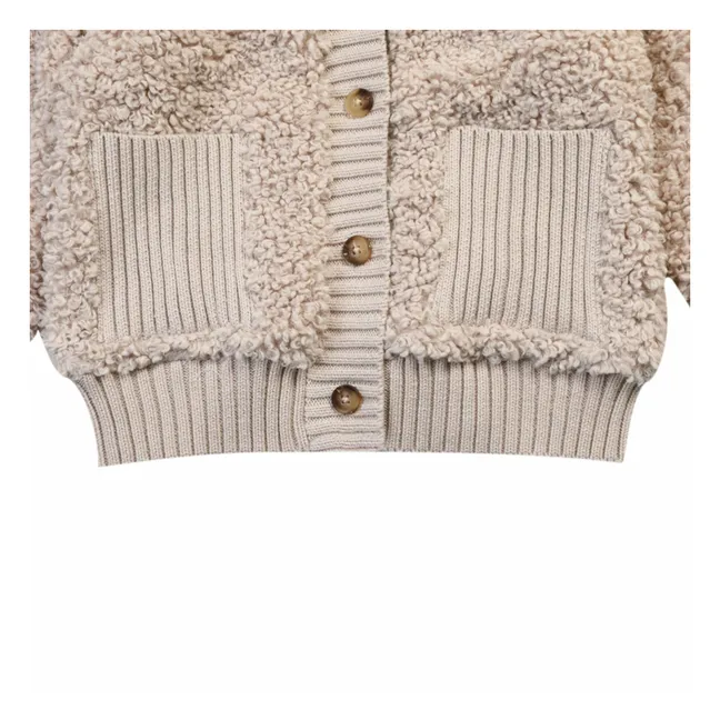 Cardigan Fourré Olaan | Taupe