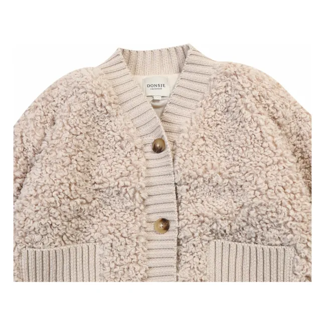 Cardigan Fourré Olaan | Taupe