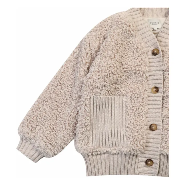 Cardigan Fourré Olaan | Taupe