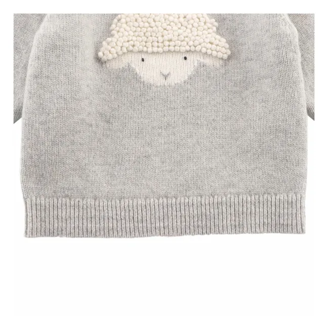 Pull Denn Lammy Laine Mérinos | Gris chiné