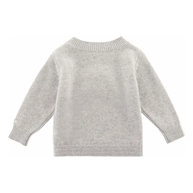 Pull Denn Lammy Laine Mérinos | Gris chiné