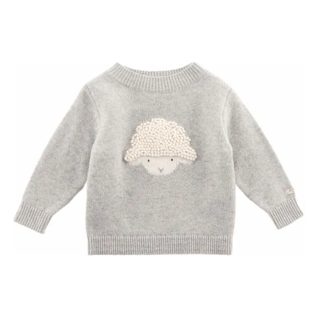 Pull Denn Lammy Laine Mérinos | Gris chiné
