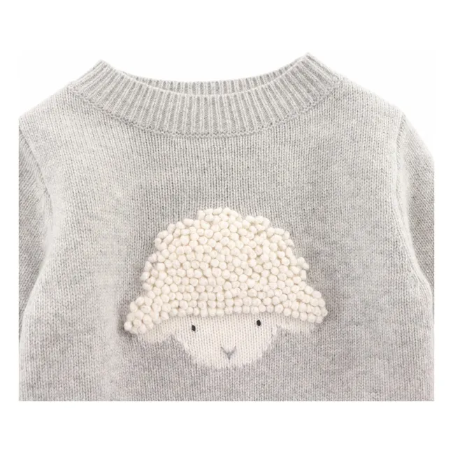 Pull Denn Lammy Laine Mérinos | Gris chiné