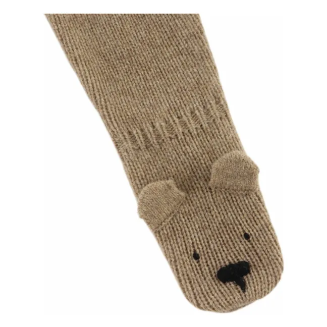 Legging Matsie Ours Laine Mérinos | Marron