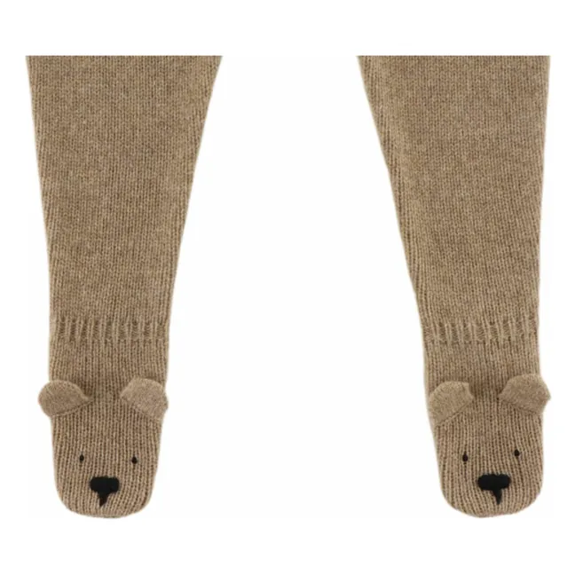 Legging Matsie Ours Laine Mérinos | Marron