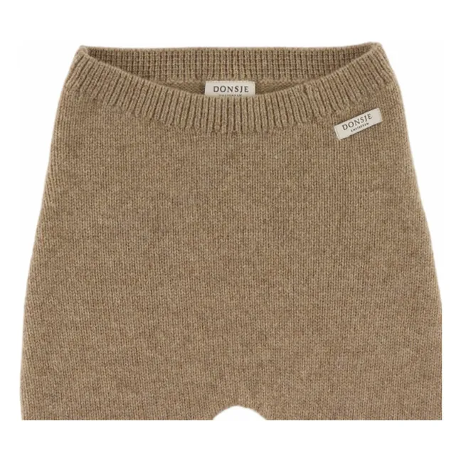 Legging Matsie Ours Laine Mérinos | Marron