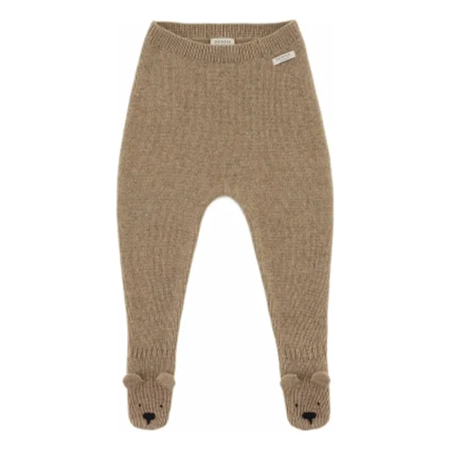 Legging Matsie Ours Laine Mérinos | Marron