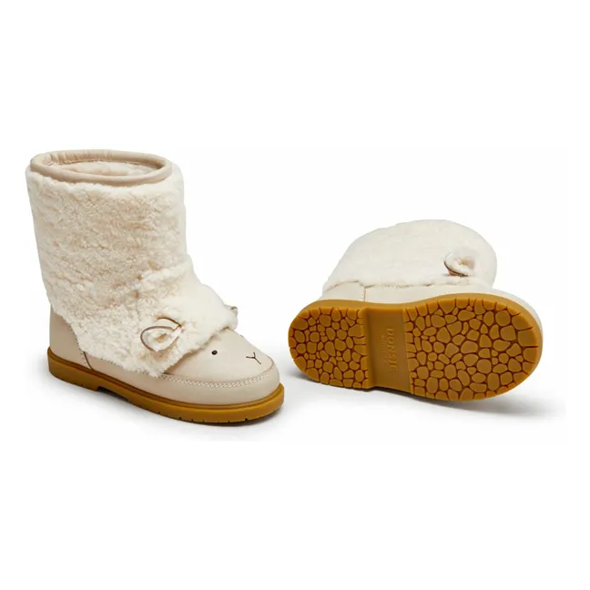 Bottes Fourrées Wadou Lammy | Ecru