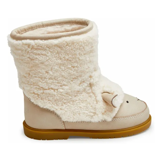 Bottes Fourrées Wadou Lammy | Ecru