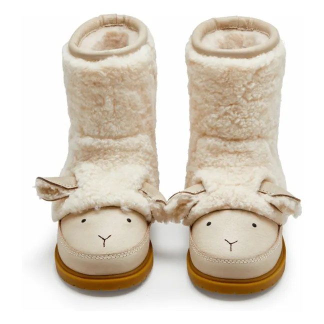 Bottes Fourrées Wadou Lammy | Ecru