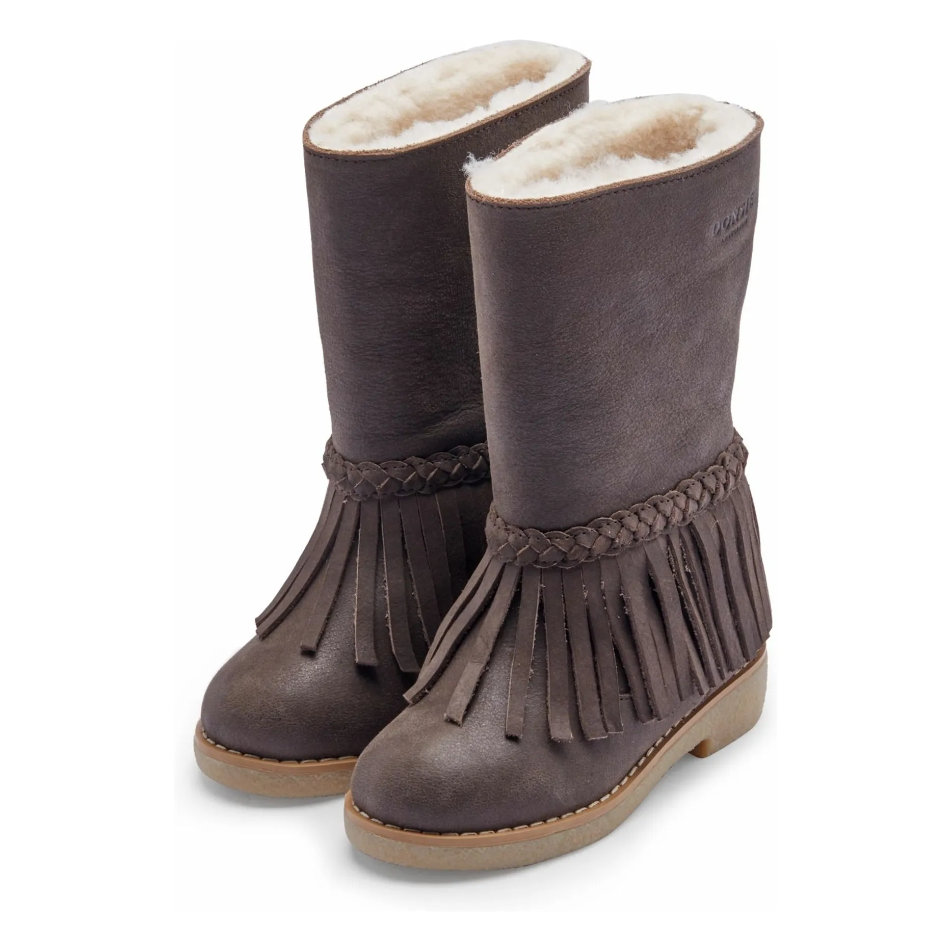 Donsje Dark Brown Daffy Filled Boots