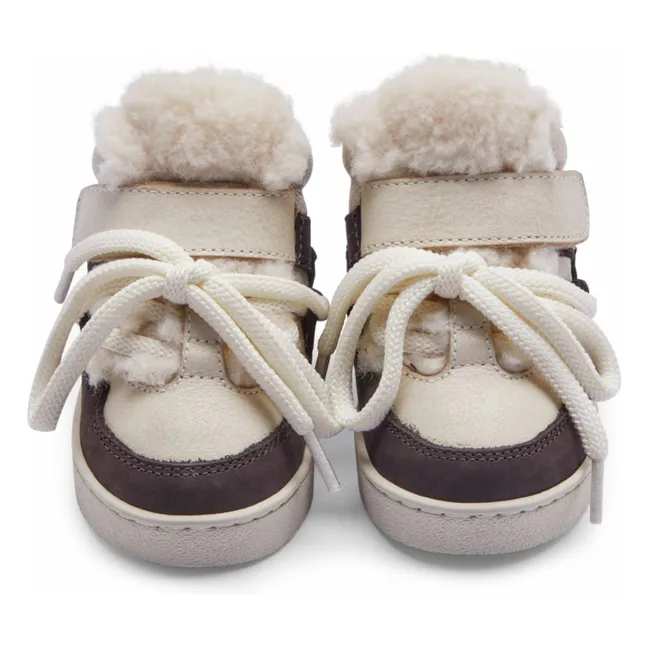 Baskets Fourrées Kicco | Ecru