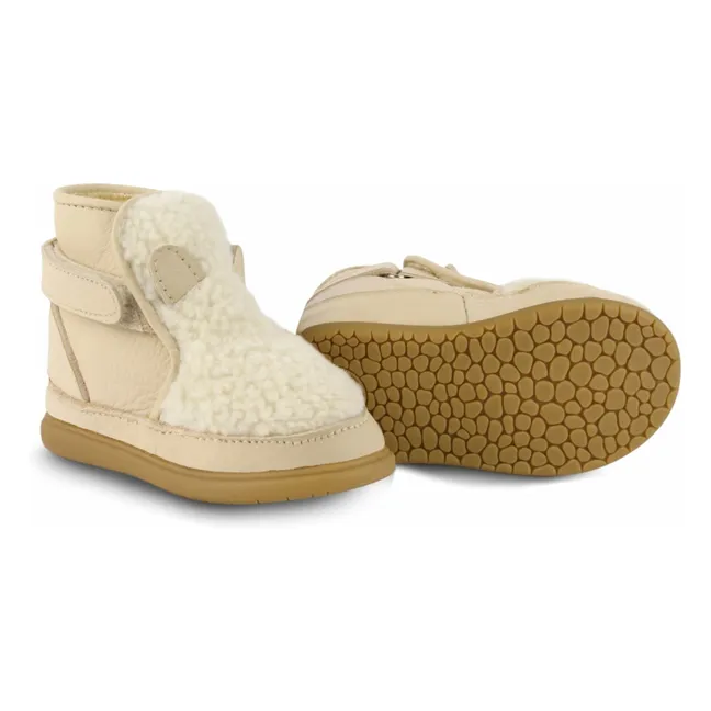 Boots Fourrées Roumi Ours Polaire | Ecru