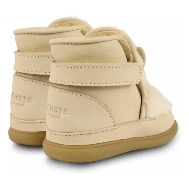 Botas Roumi Rellenas de Oso Polar | Crudo