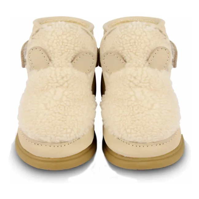 Botas Roumi Rellenas de Oso Polar | Crudo