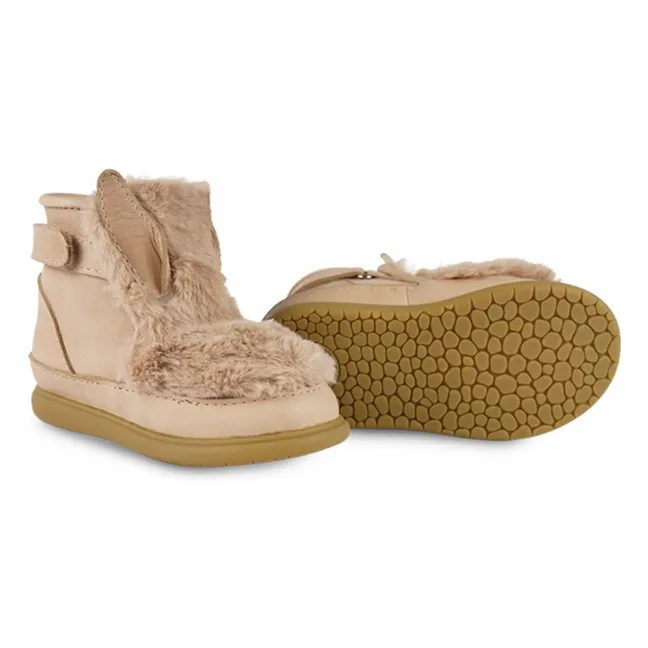 Botas Roumi Rellenas de Conejo | Beige