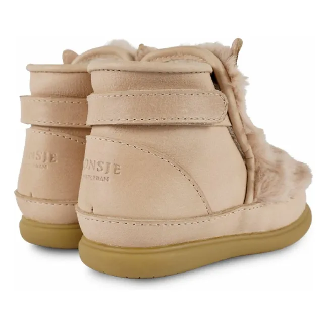 Botas Roumi Rellenas de Conejo | Beige