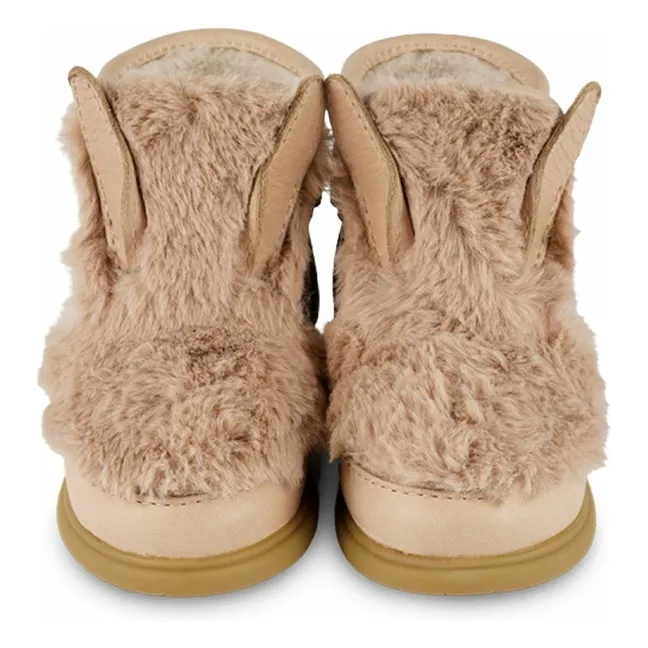 Boots Fourrées Roumi Lapin | Beige
