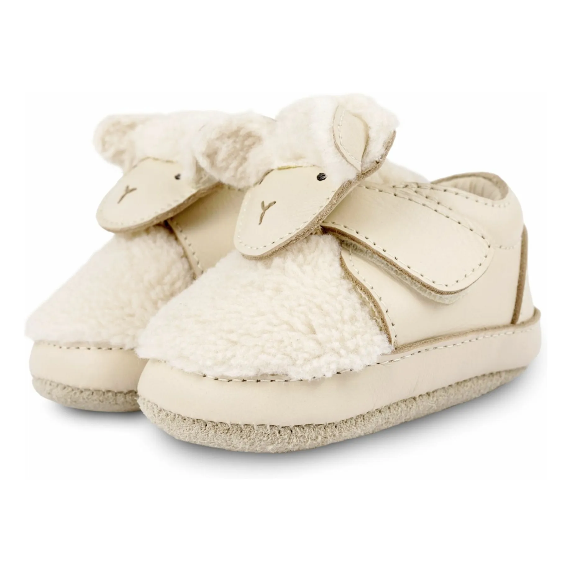 Donsje Ecru Matijn Lammy Filled Slippers