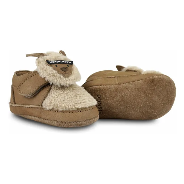 Chaussons Fourrés Matijn Alpaga | Marron