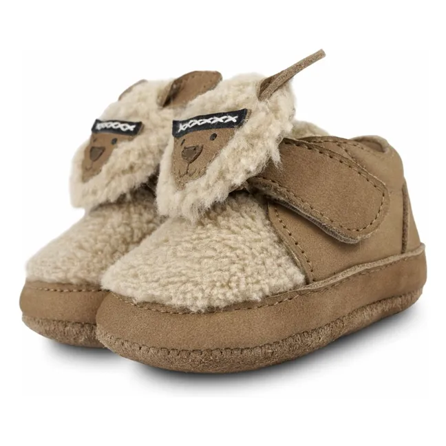 Chaussons Fourrés Matijn Alpaga | Marron