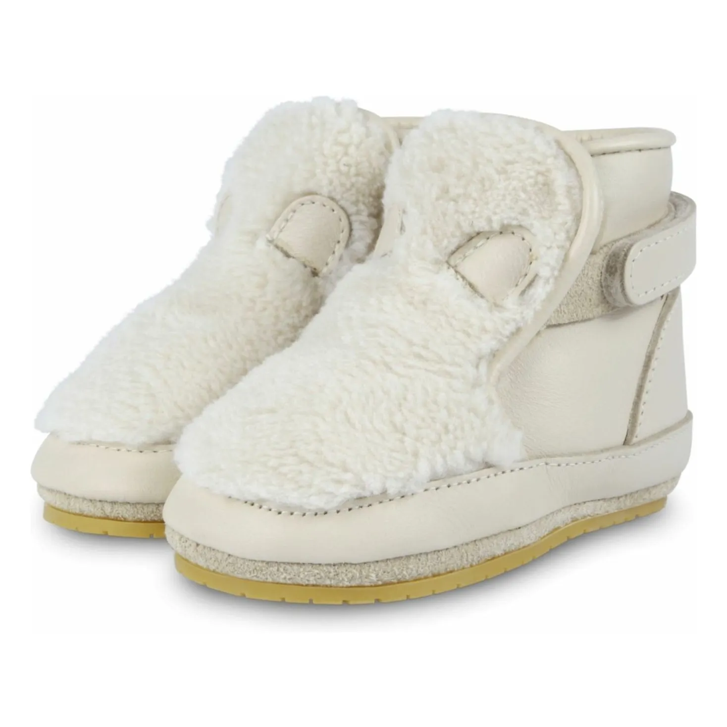 Donsje Ecru Richy Fleece Slippers