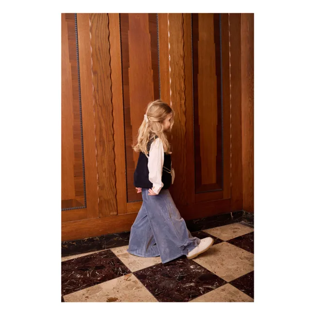 Pantalon Nolien Bows | Bleu gris