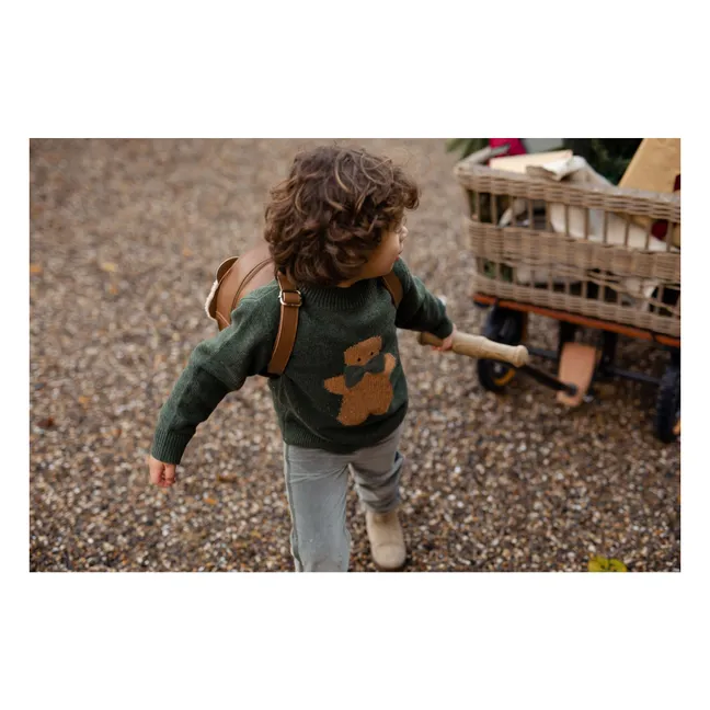 Pull Denn Gingerbread Laine Mérinos | Vert foncé