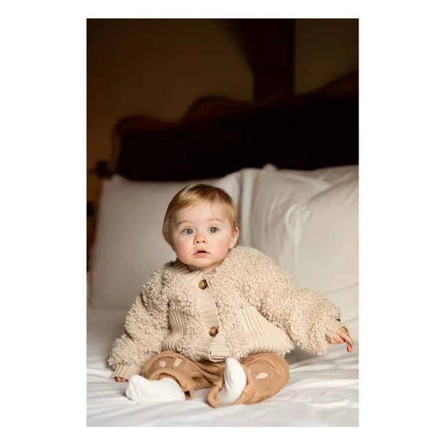 Cardigan Fourré Olaan | Taupe